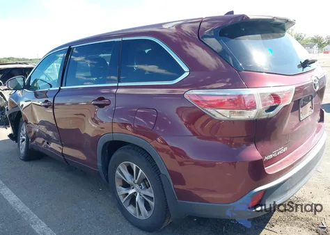 2014 Toyota Highlander Le Plus V6 z USA, uszkodzony, nr VIN 5TDBKRFH4ES024360